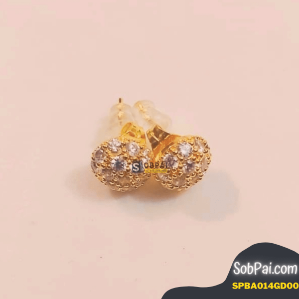 "Elegant rhinestone stud earrings ideal for evening wear and special occasions."