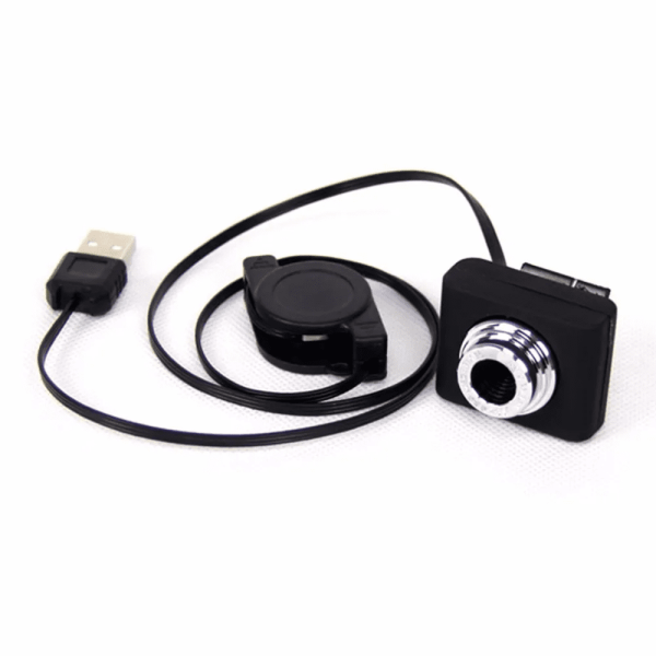 USB rechargeable security camera in office setting